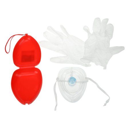 DEALMED Cpr Resuscitator Mask Kit, Hard Case, Ea 787400